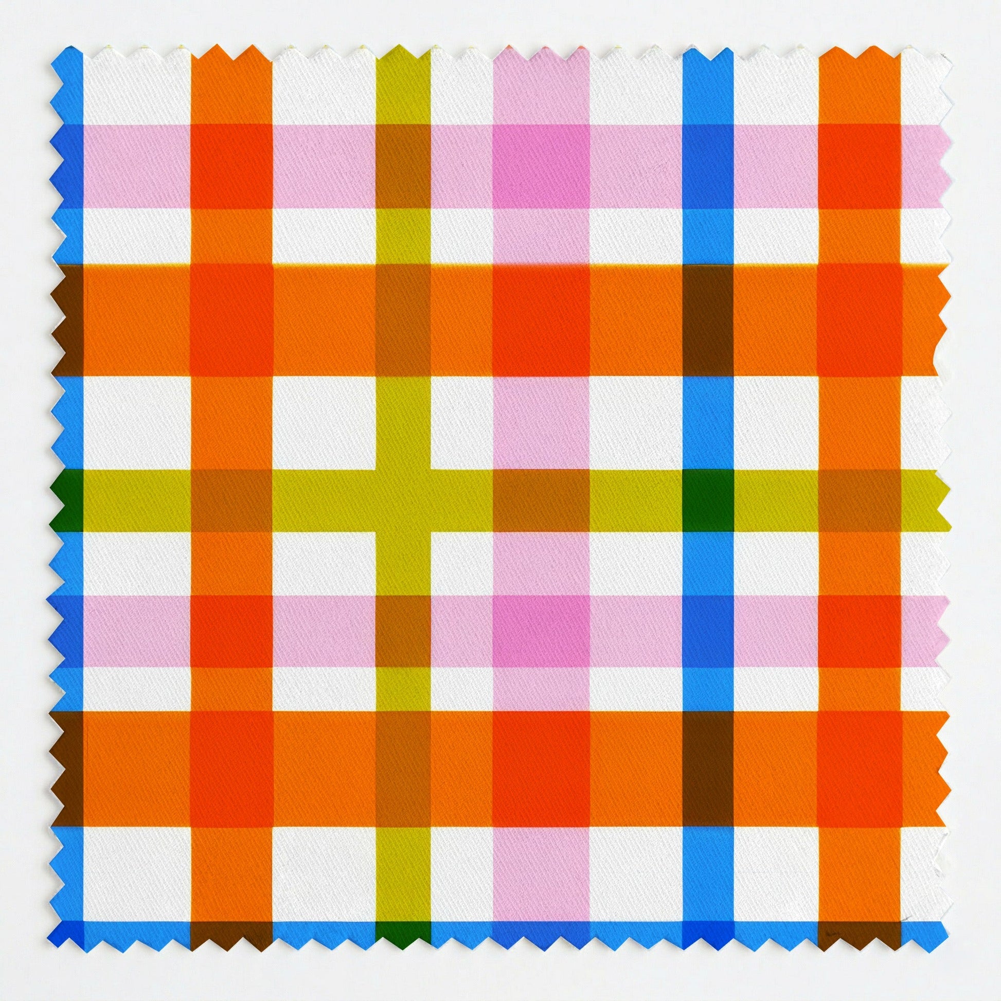 Vibrant Gingham - Fabric - Linen Rowe