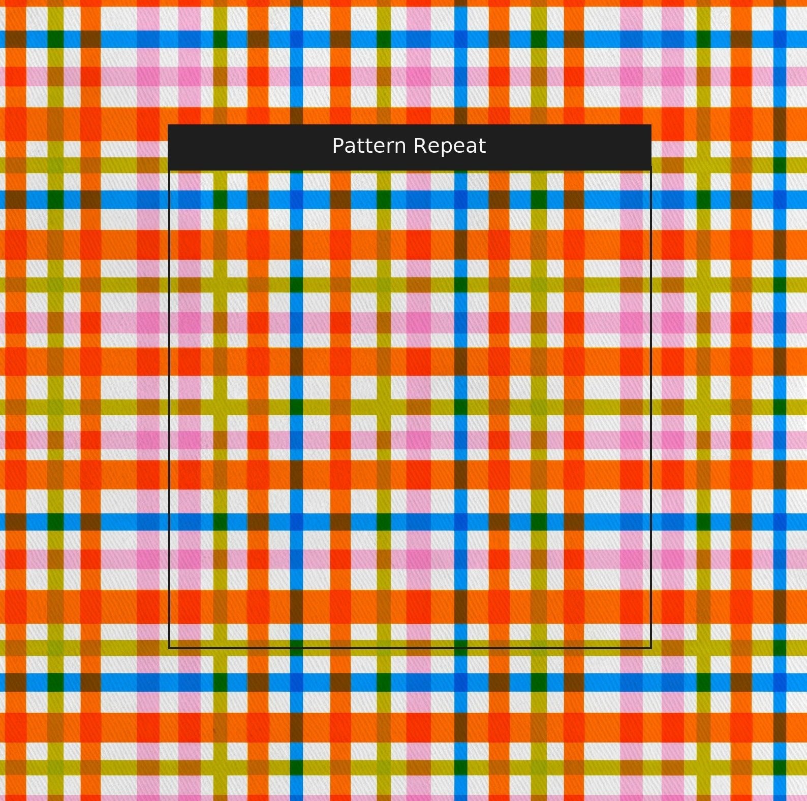Vibrant Gingham - Fabric - Linen Rowe