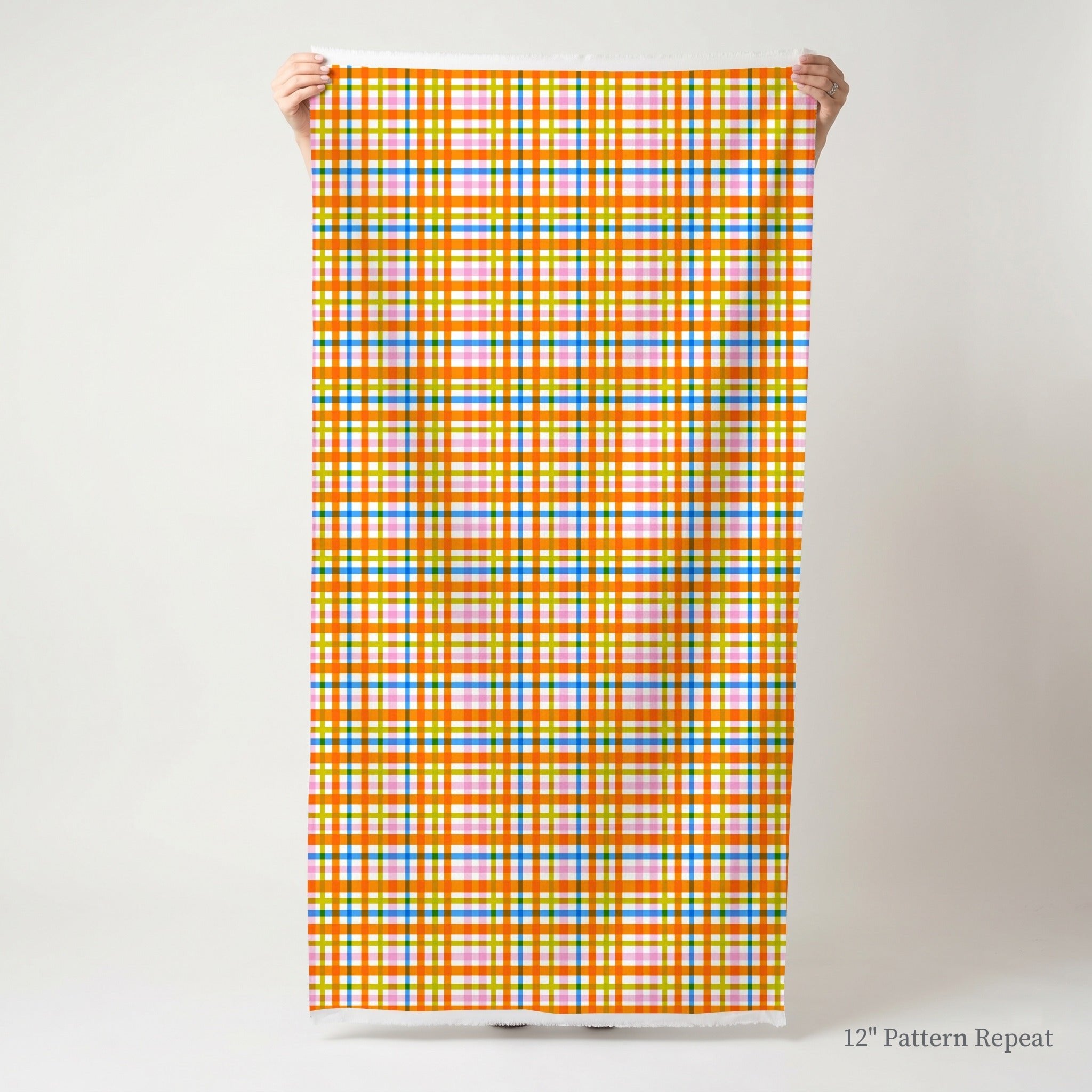 Vibrant Gingham - Fabric - Linen Rowe