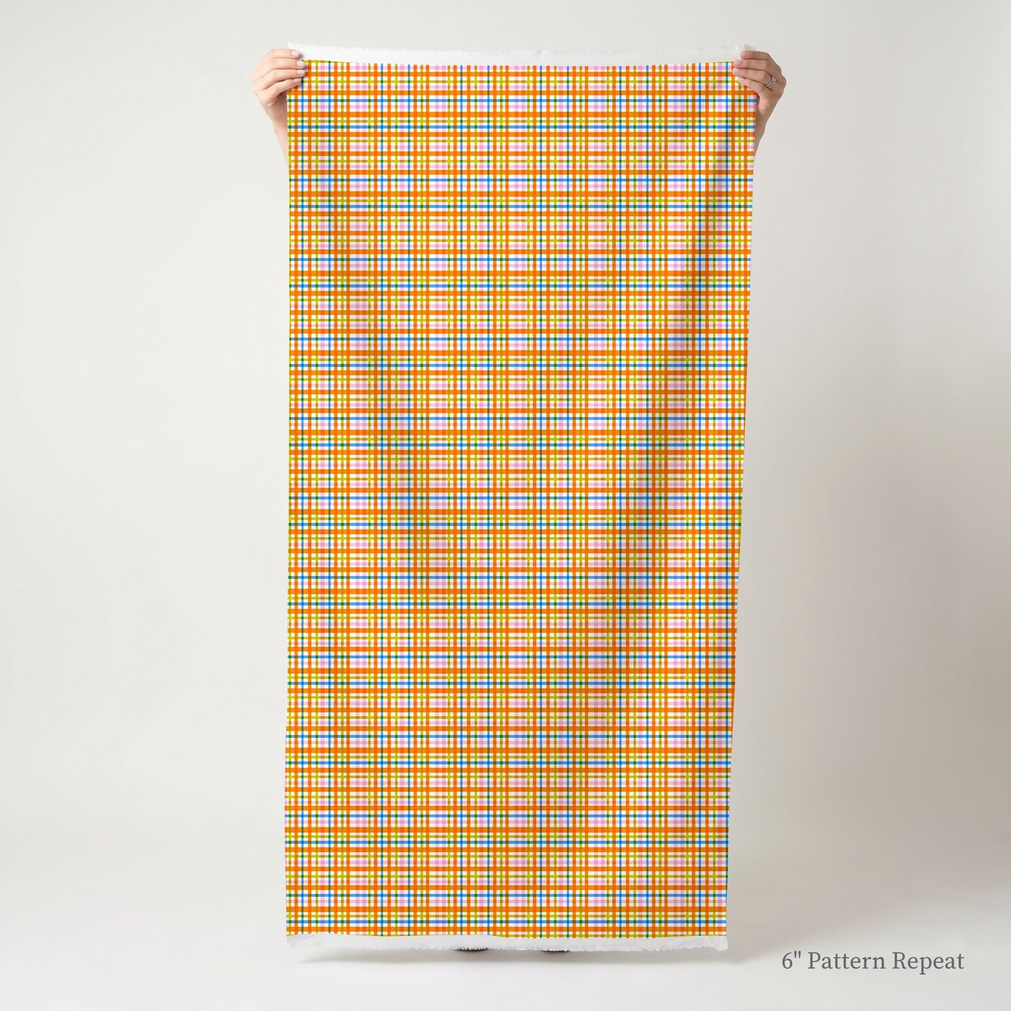Vibrant Gingham - Fabric - Linen Rowe