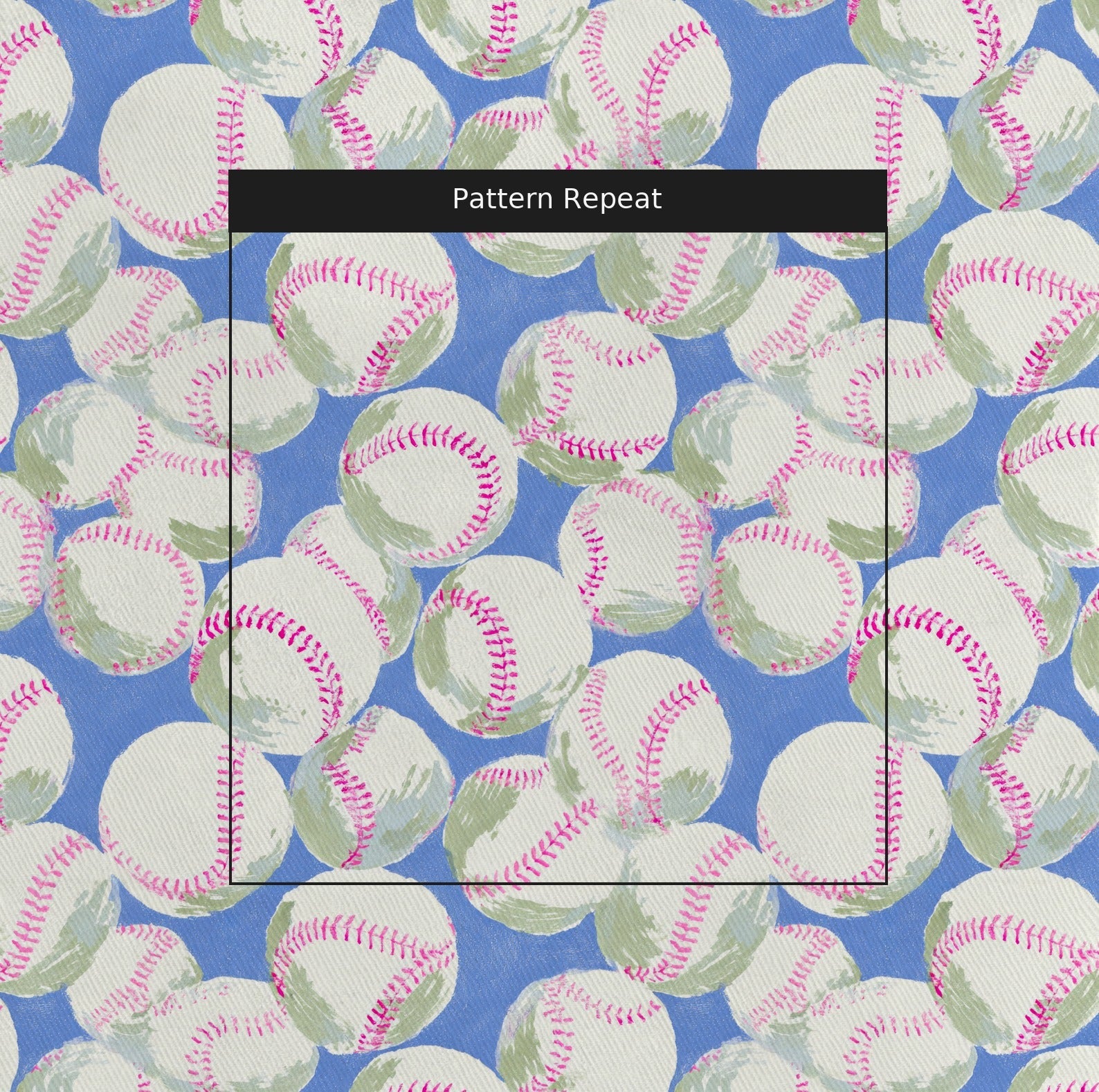 Vintage Baseballs - Fabric - Linen Rowe
