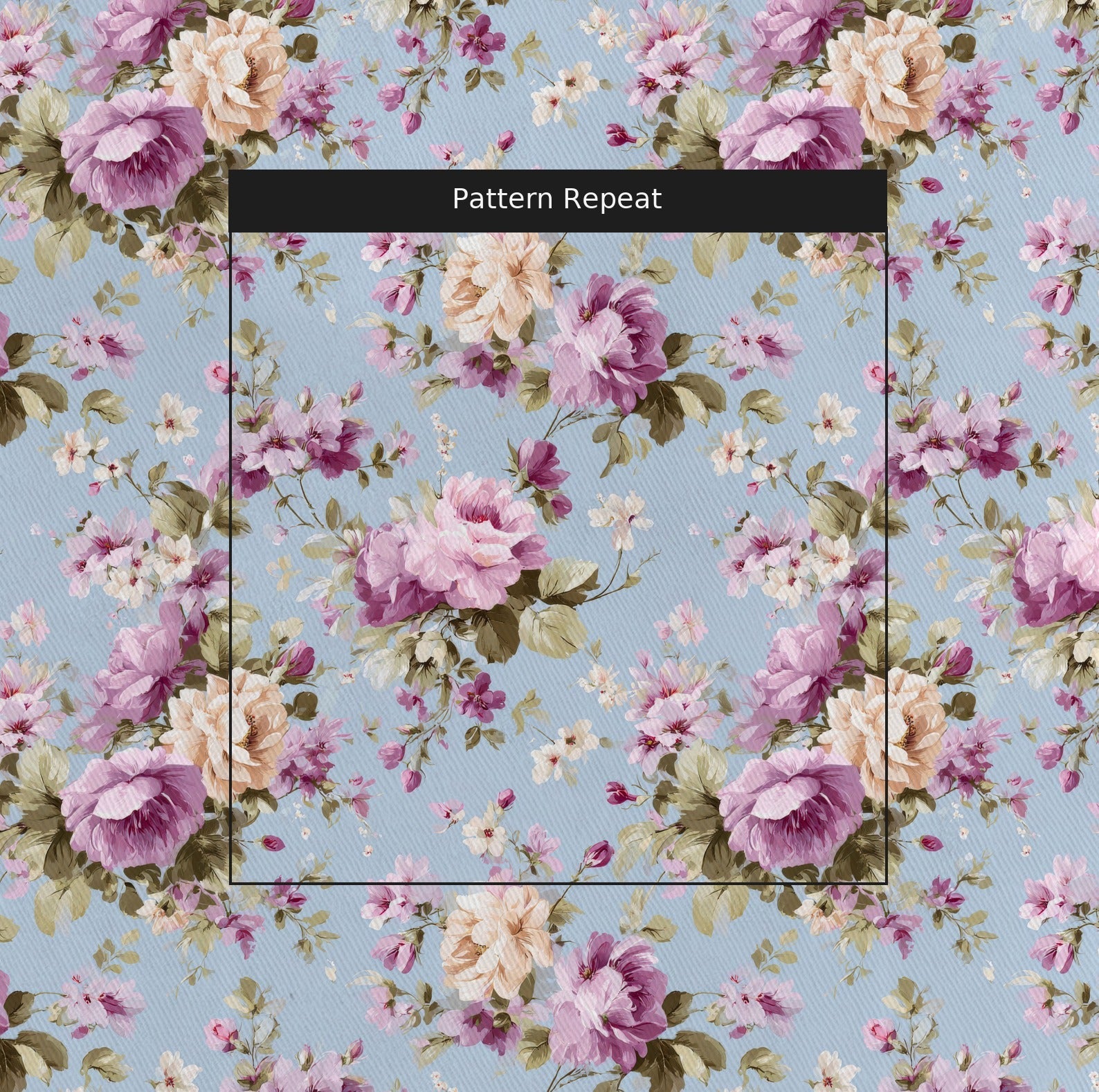 Vintage Florals - Fabric - Linen Rowe