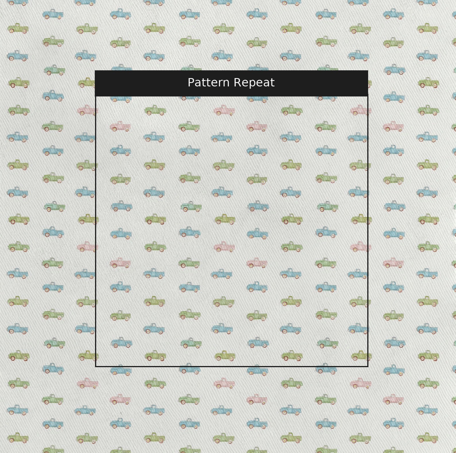 Vintage Trucks - Fabric - Linen Rowe