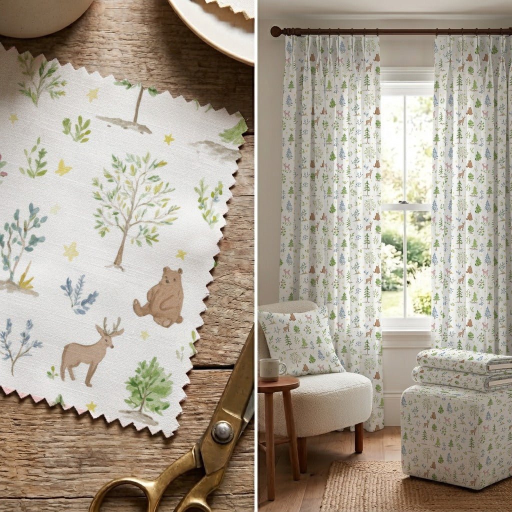Walking Through the Forest - Fabric - Linen Rowe