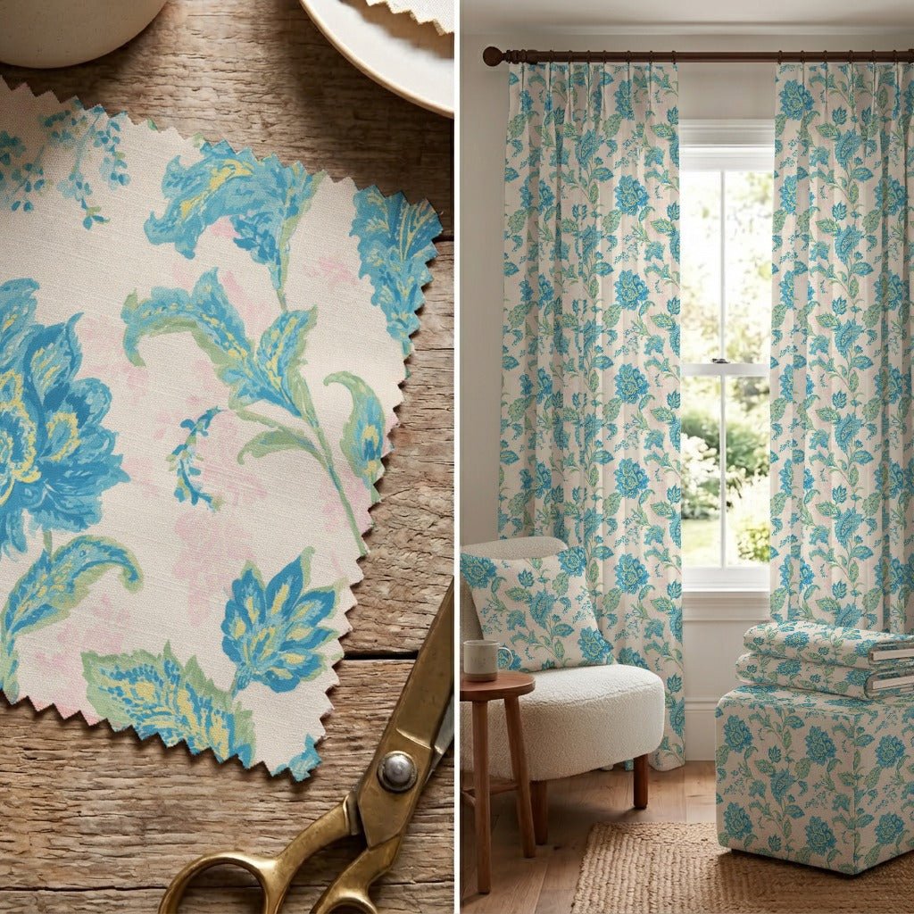 Watercolor Botanicals - Fabric - Linen Rowe