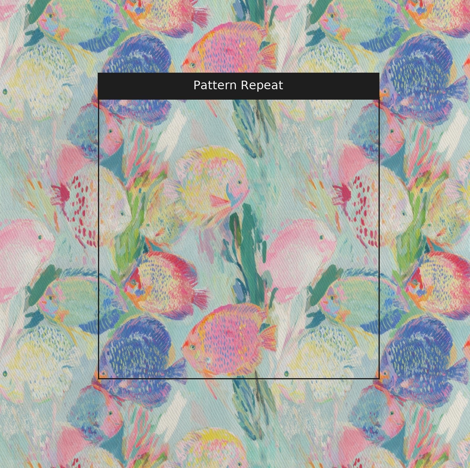 Watercolor Waters - Fabric - Linen Rowe