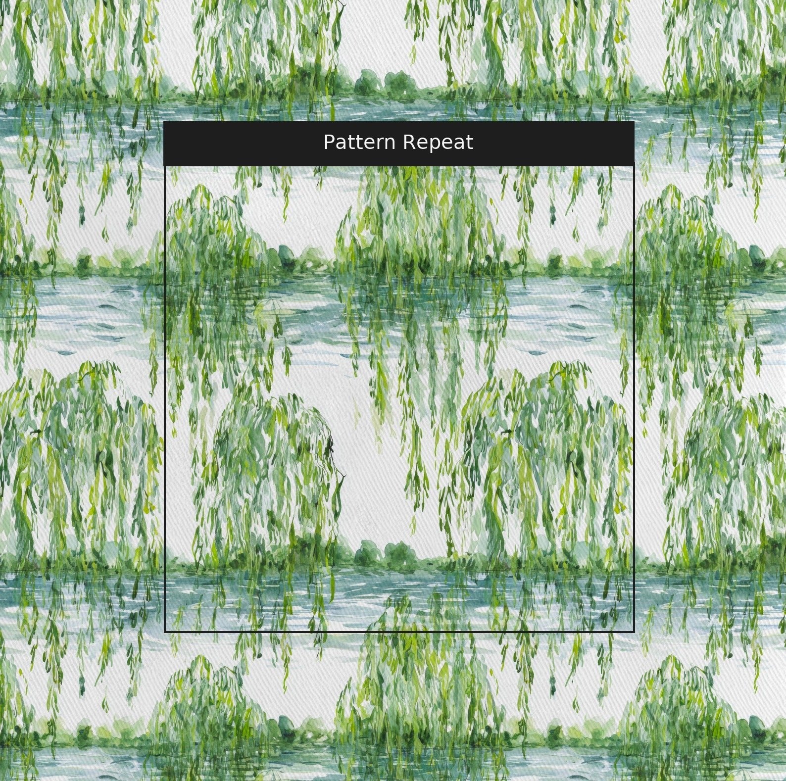 Weeping Willow Lake - Fabric - Linen Rowe