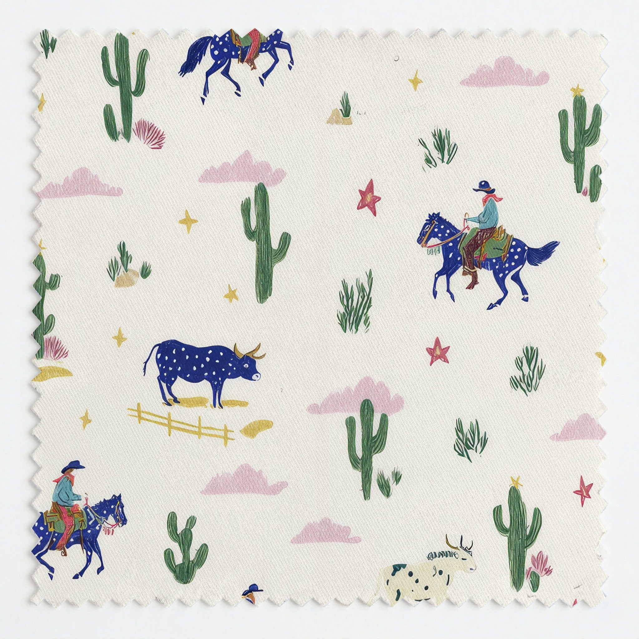 Western Scene - Fabric - Linen Rowe