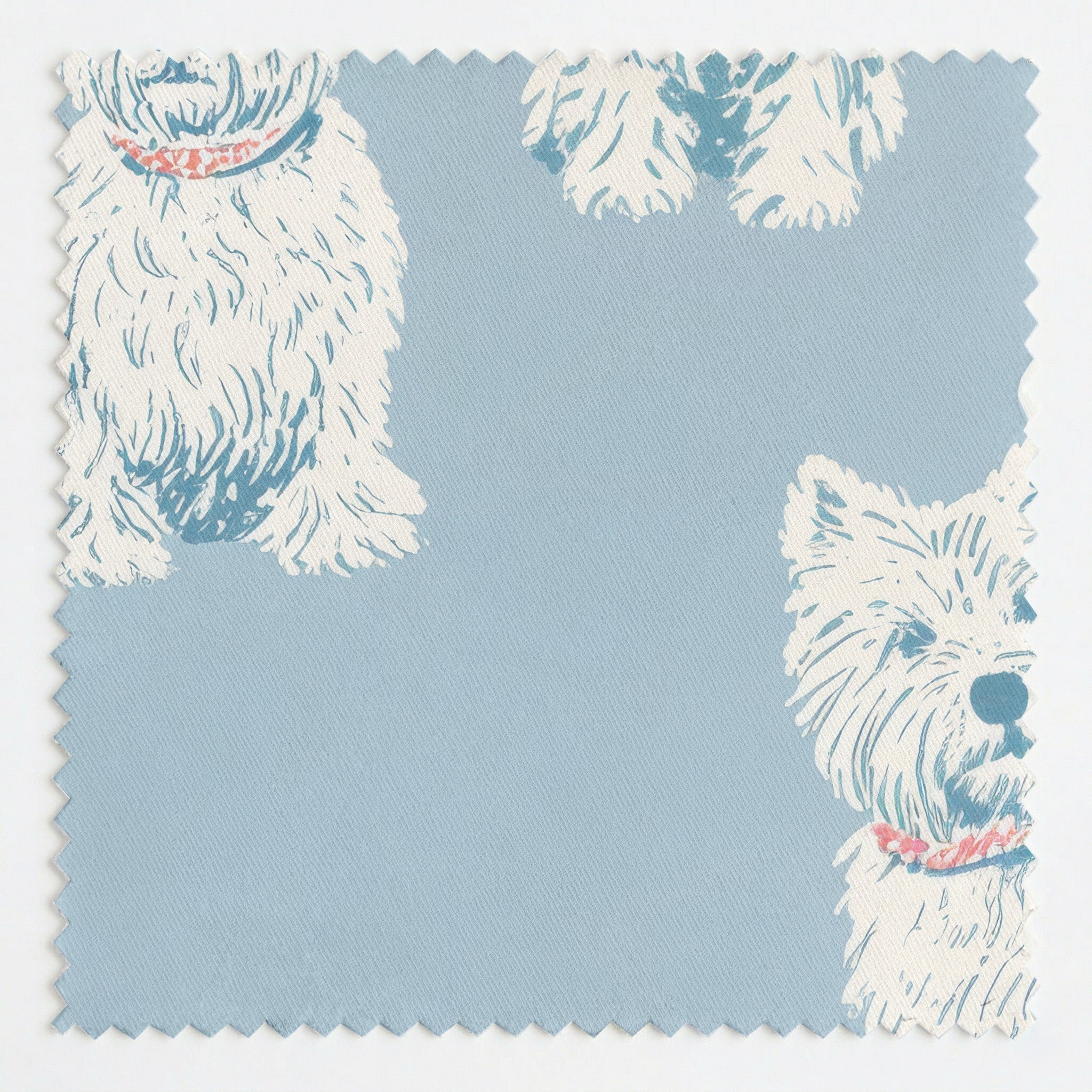 Westie Best Friend - Fabric - Linen Rowe