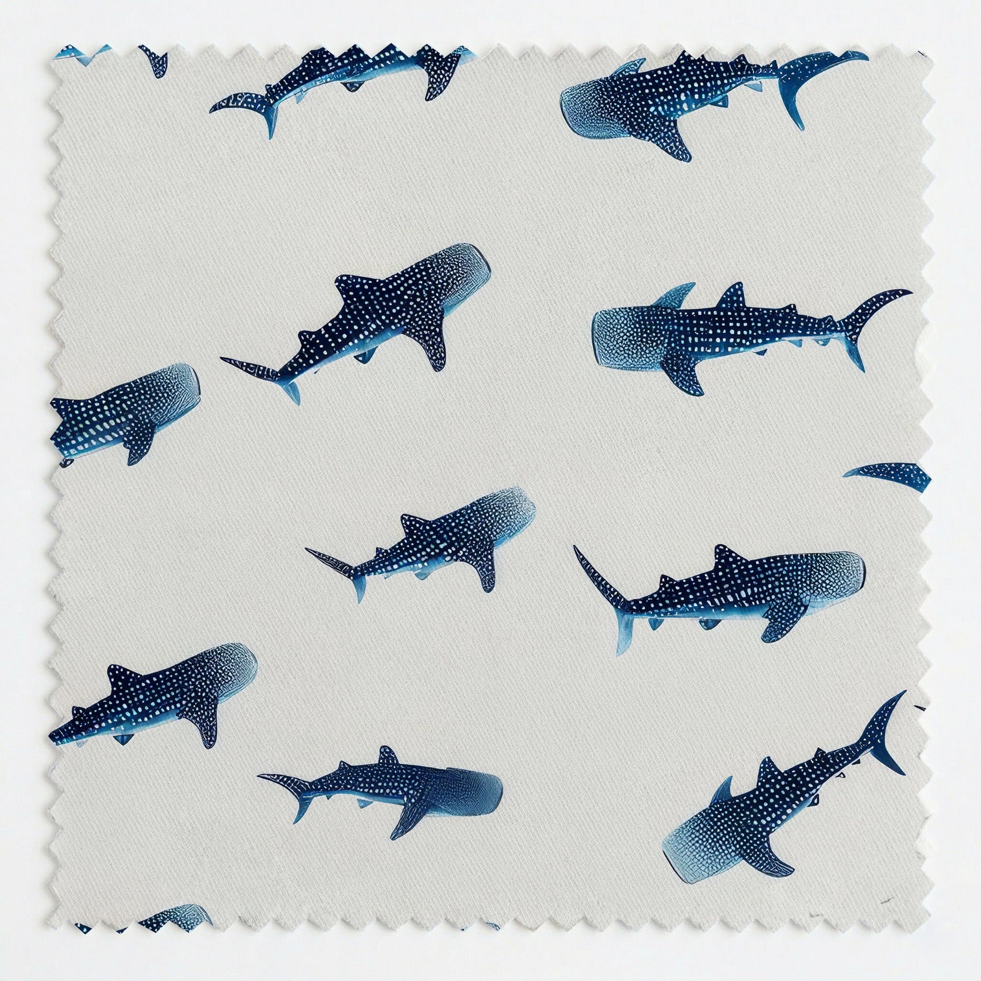 Whale Sharks - Fabric - Linen Rowe