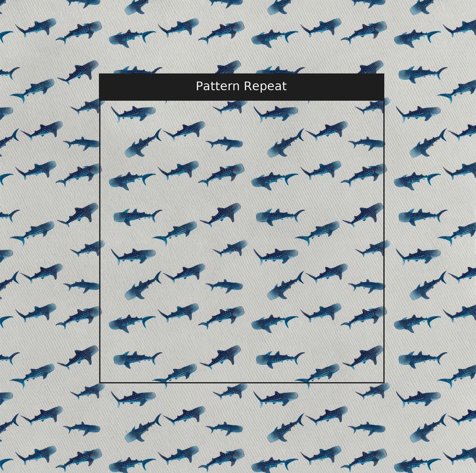 Whale Sharks - Fabric - Linen Rowe