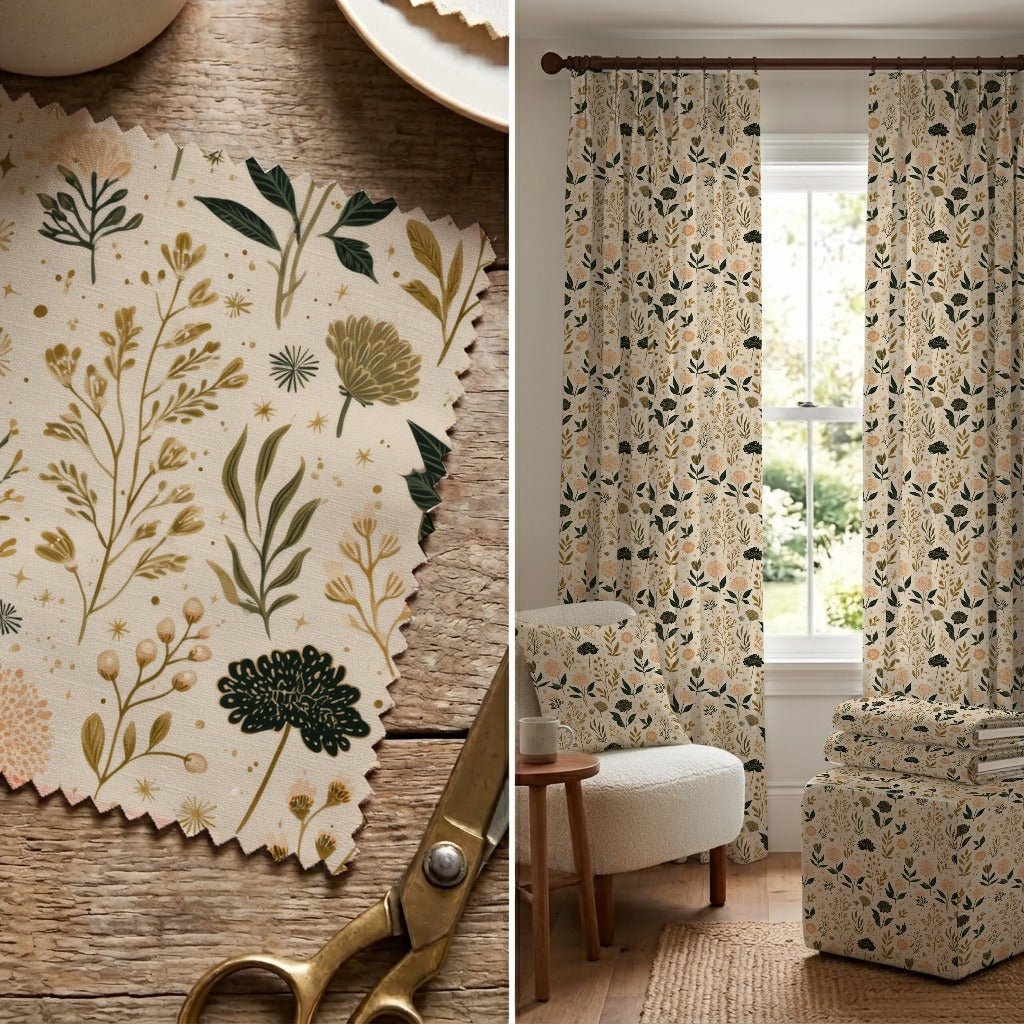 Whimsy Flora - Fabric - Linen Rowe