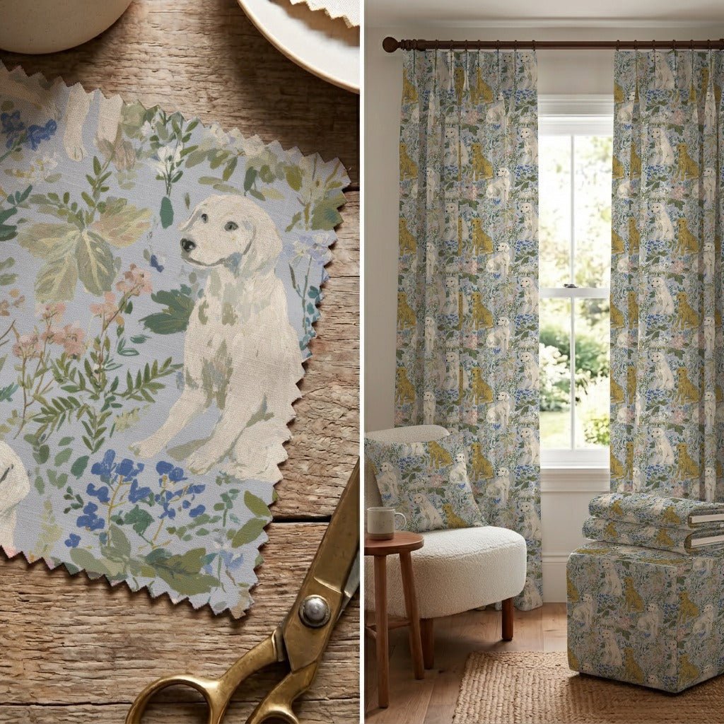 Wildflower Wag - Fabric - Linen Rowe