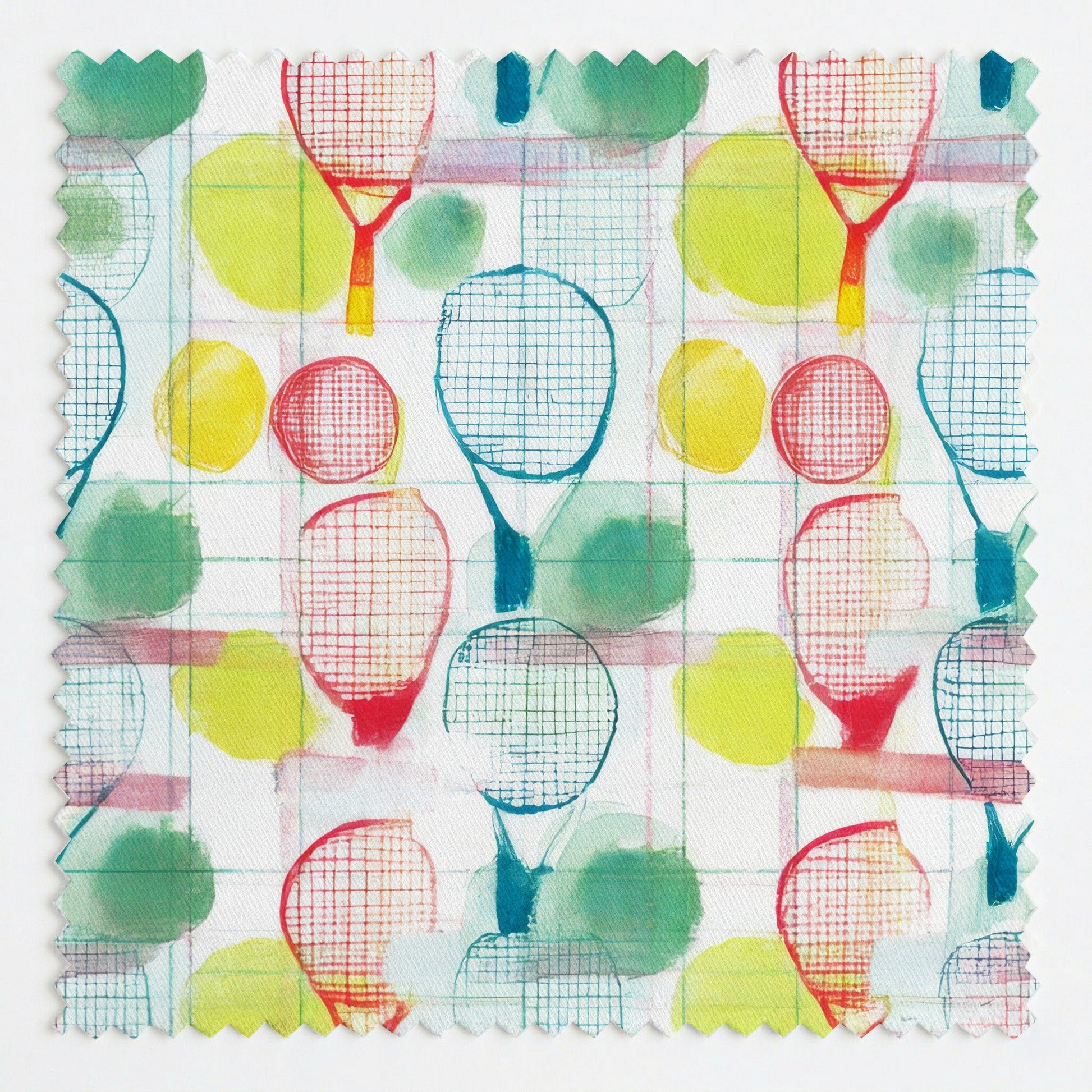Wimbledon Sketch - Fabric - Linen Rowe