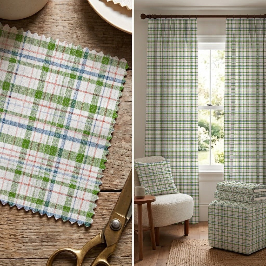 Windsor Plaid - Fabric - Linen Rowe