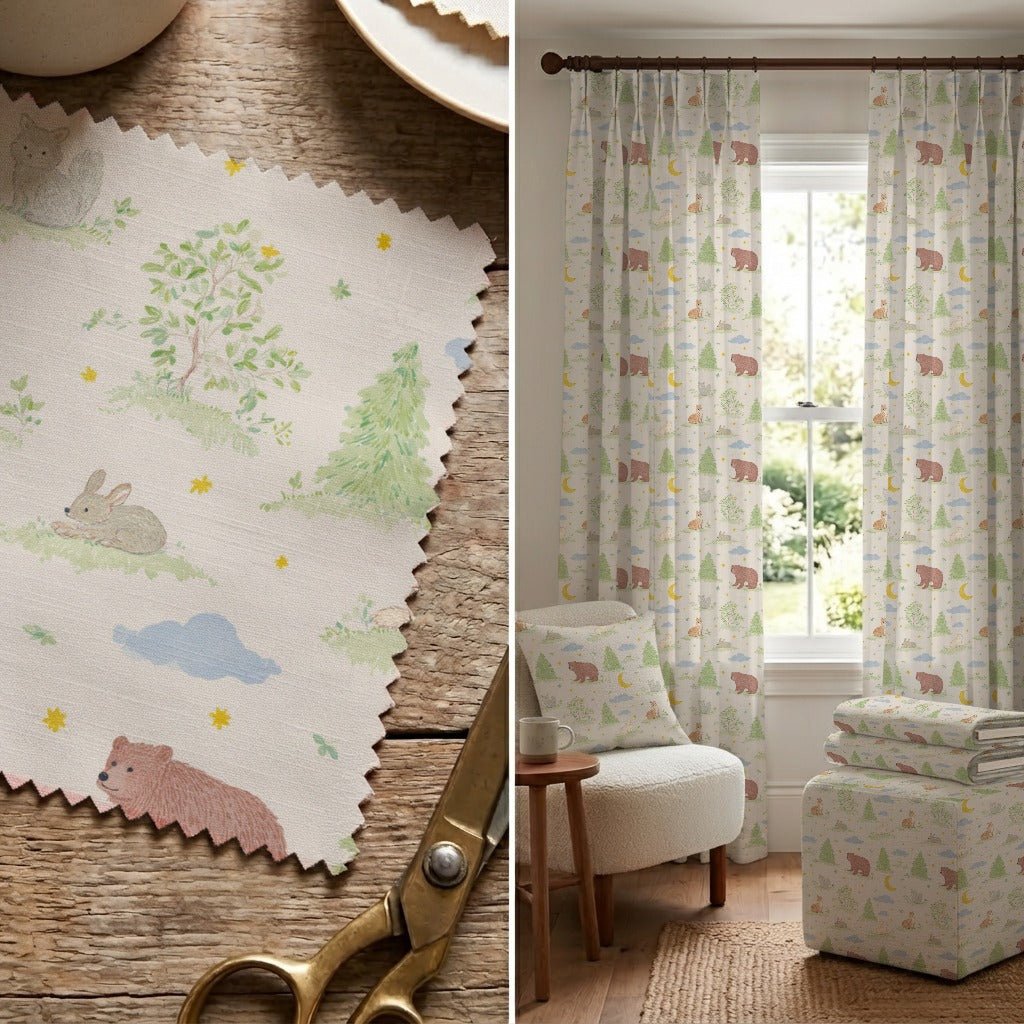 Woodland Nights_ - Fabric - Linen Rowe