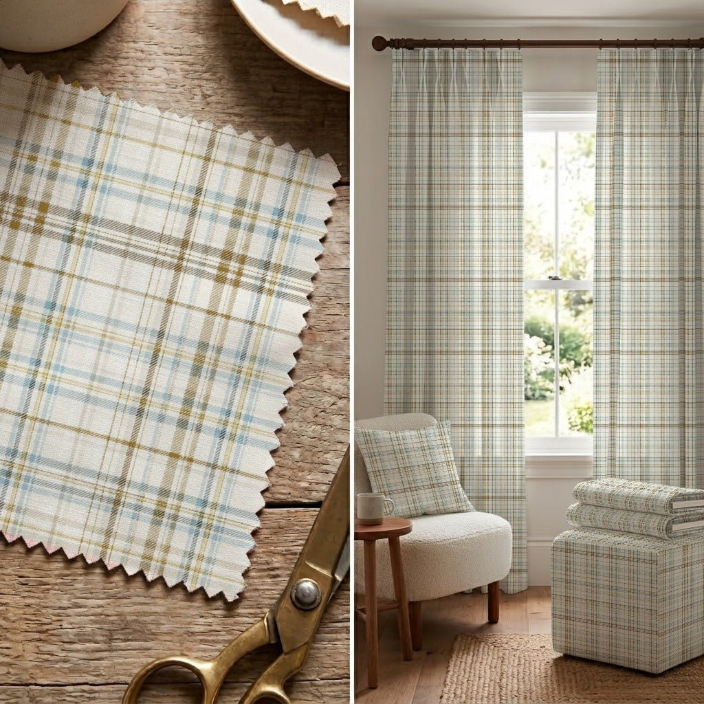 Woven Plaid - Fabric - Linen Rowe