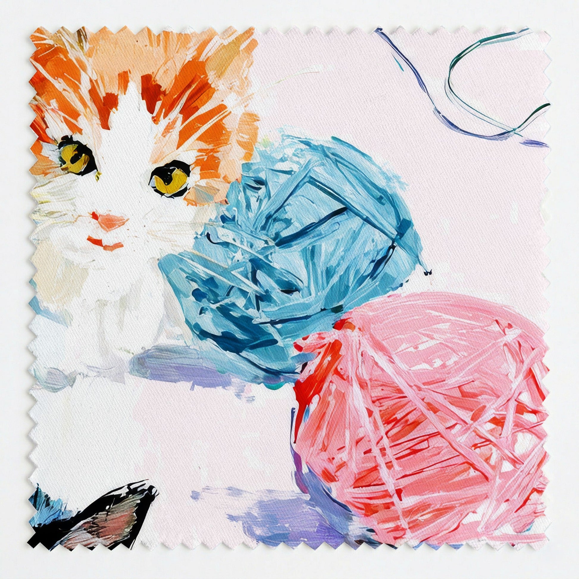 Yarn Ball Zoomies - Fabric - Linen Rowe