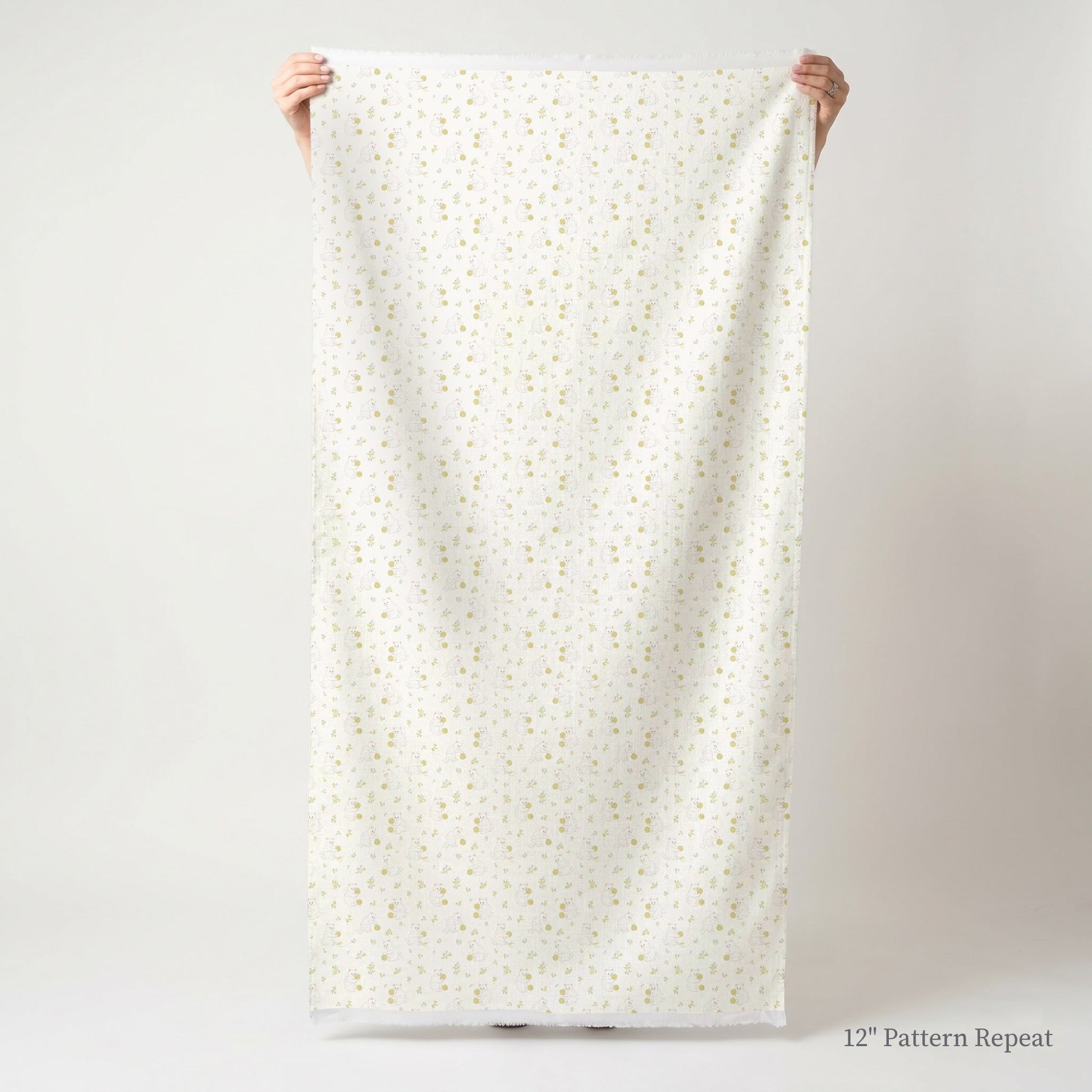 Yarn Kittens - Fabric - Linen Rowe