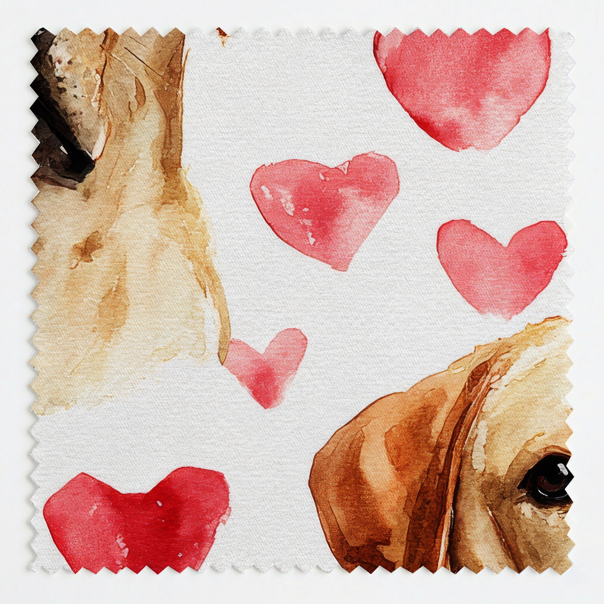 Yellow Lab Sweetheart - Fabric - Linen Rowe