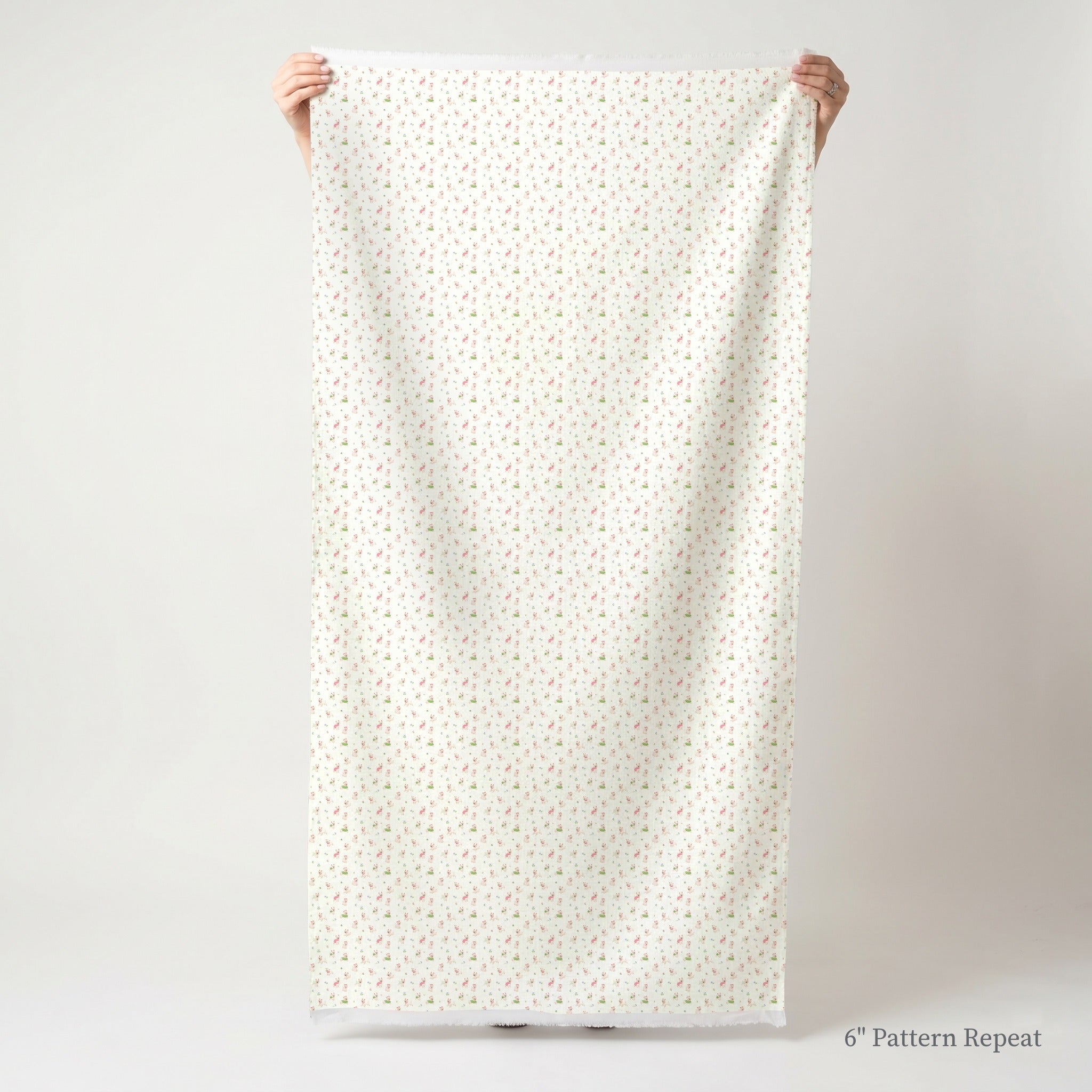 Yorkie Garden - Fabric - Linen Rowe