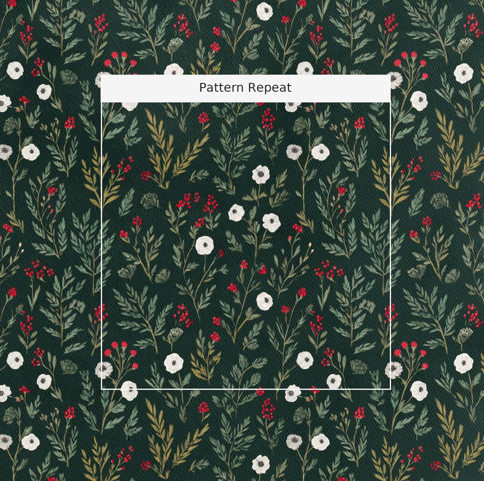 Yuletide - Fabric - Linen Rowe