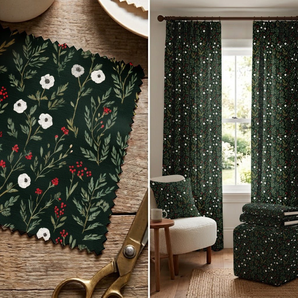Yuletide - Fabric - Linen Rowe
