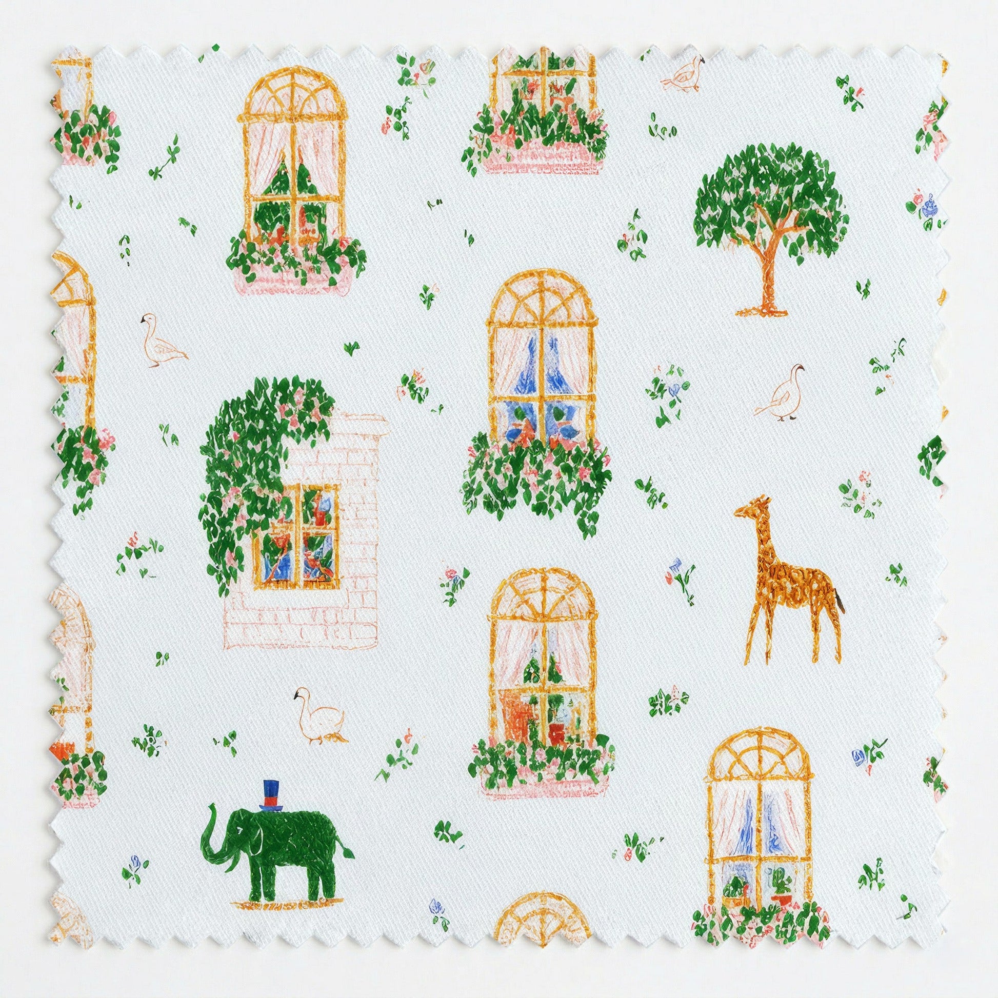 Zoo Parade - Fabric - Linen Rowe